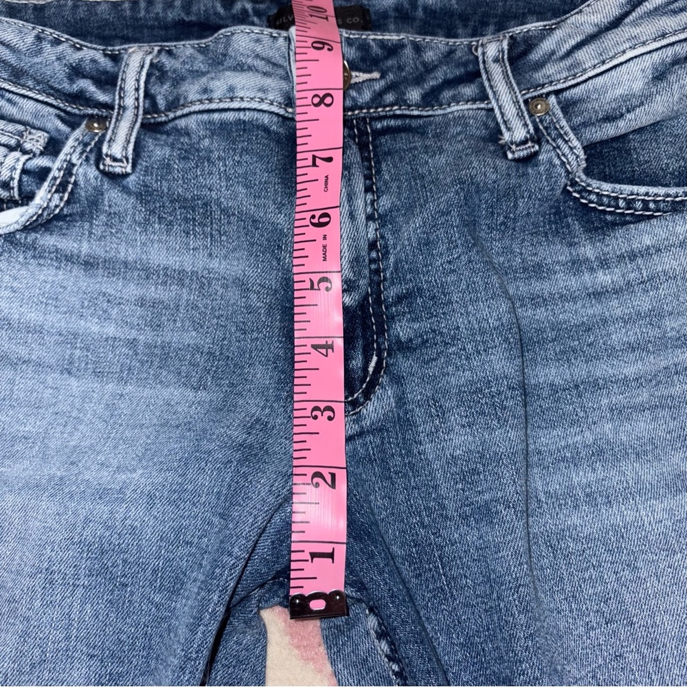Silver Jeans Distressed Mid-Rise Boyfriend Blue Jeans Women’s 30W 29L - Picture 11 of 15
